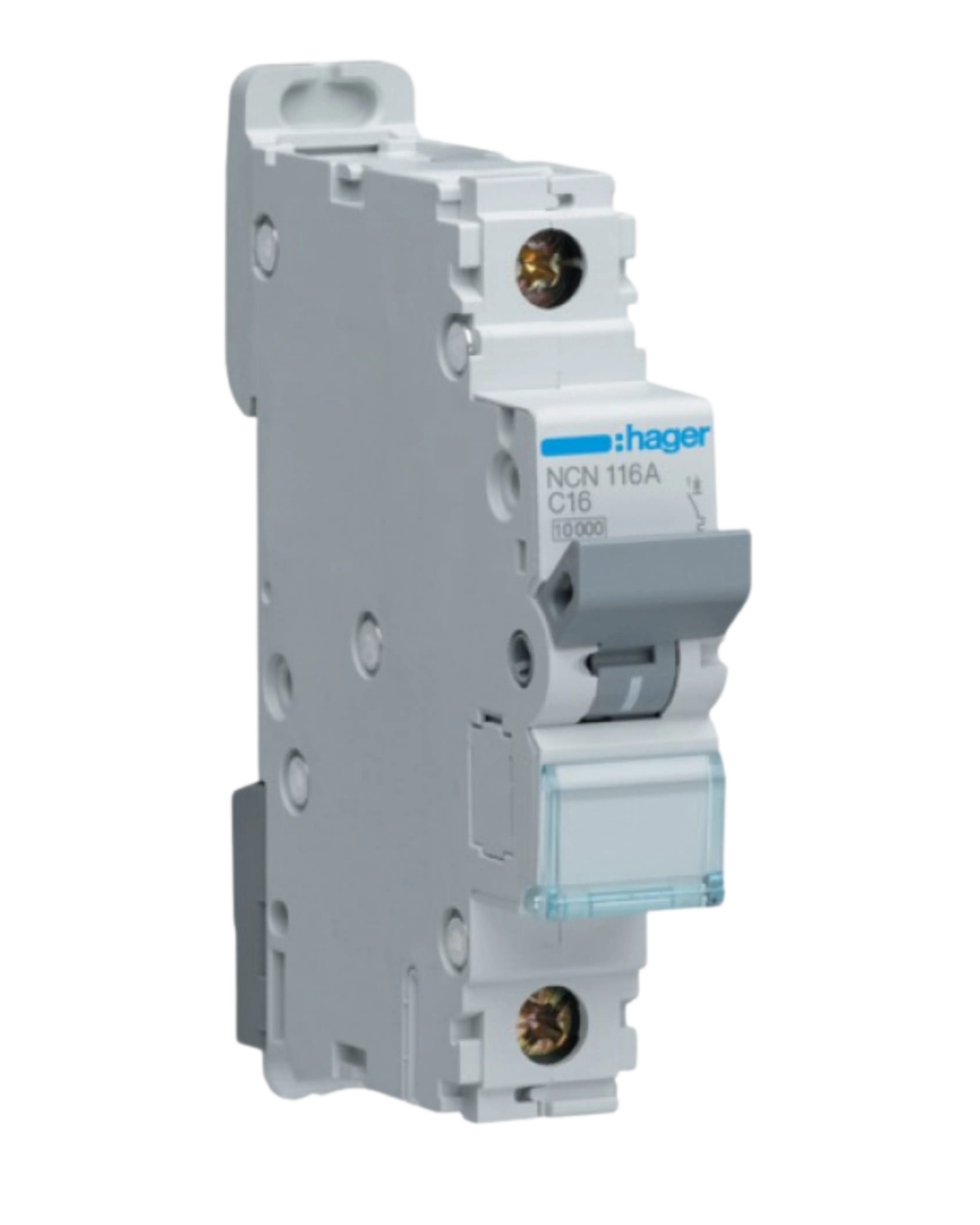 Hager NC116A Miniature Circuit Breaker, 1P 16A C Curve — Hager Drives – Motors – Circuits Protection